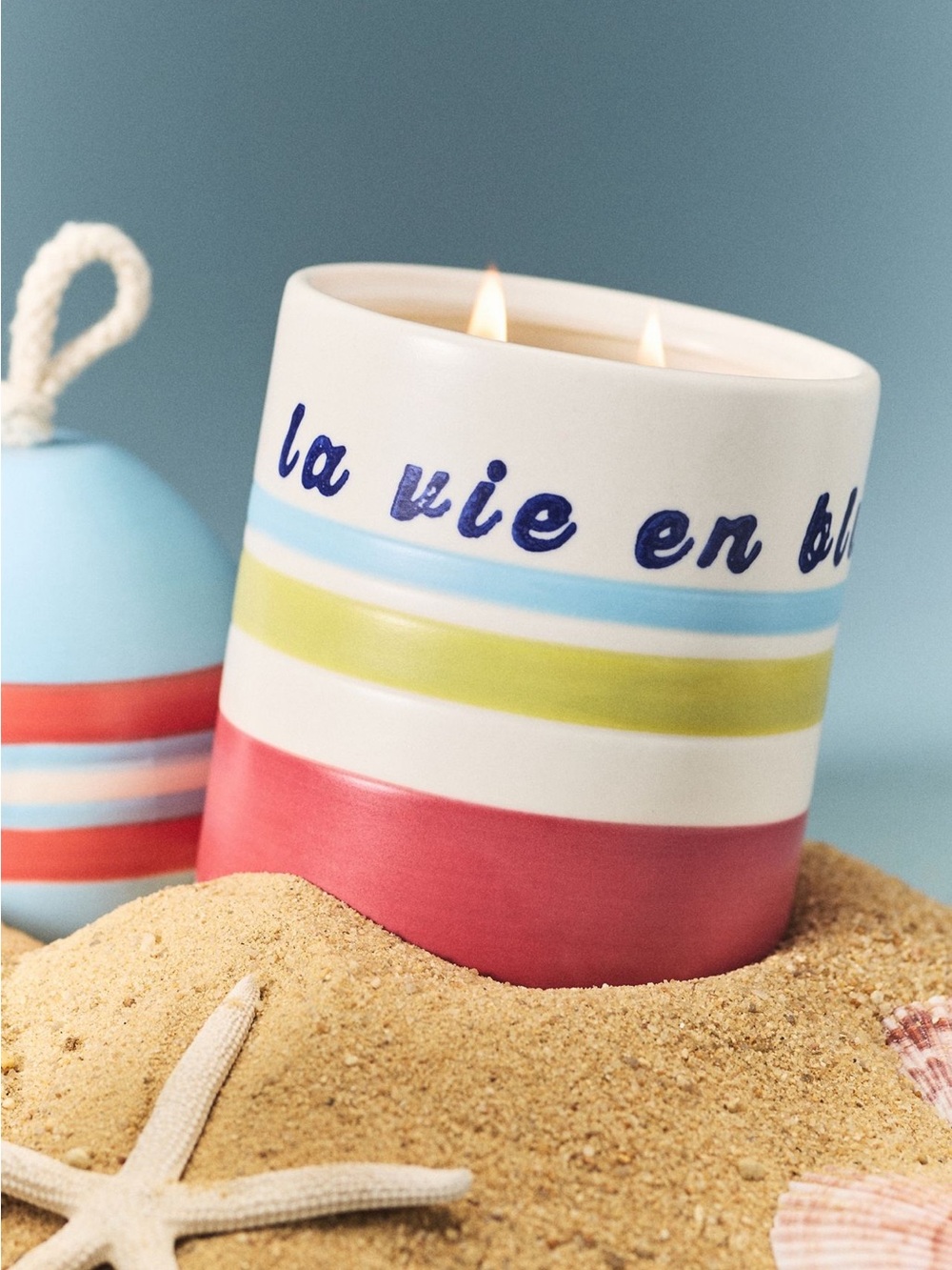 La Vie En Blue Bouey Candle from Anthropologie